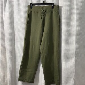 J. Crew Women's Sportswear  Fleece High-Waisted Wide-Leg Pants Size Small